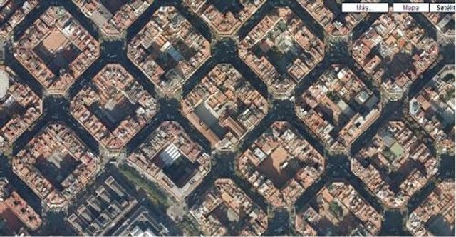 Квадратно-гнездовая планировка.Eixample, Барселона
